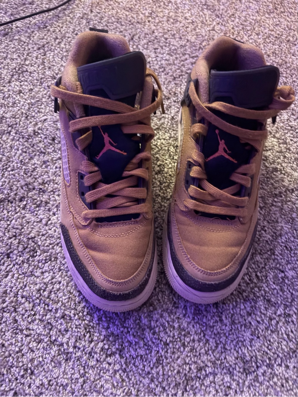 Jordan Kids Brown and Black Jumpman Sneakers